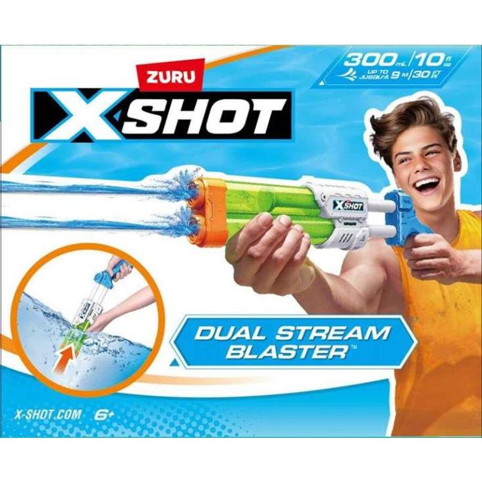 Pistola de agua x-shot small quad stream blaster con dos cañones 13'2x40'2x5'3cm - modelos surtidos Pistola de agua x-shot small quad stream blaster con dos cañones 13'2x40'2x5'3cm - modelos surtidos