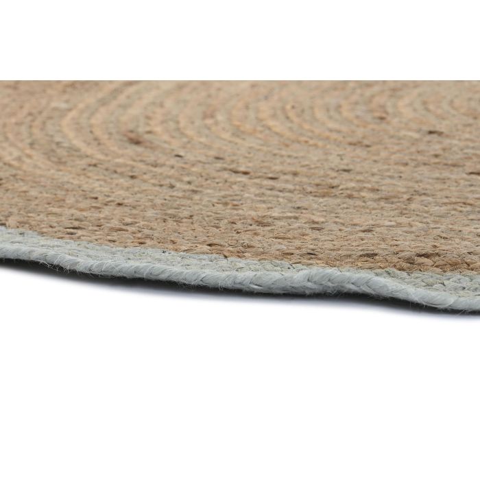 Alfombra DKD Home Decor 200 x 200 x 1 cm Scandi Natural Poliéster Algodón Verde Marrón claro Jute 3 Alfombra DKD Home Decor 200 x 200 x 1 cm Scandi Natural Poliéster Algodón Verde Marrón claro Jute 3