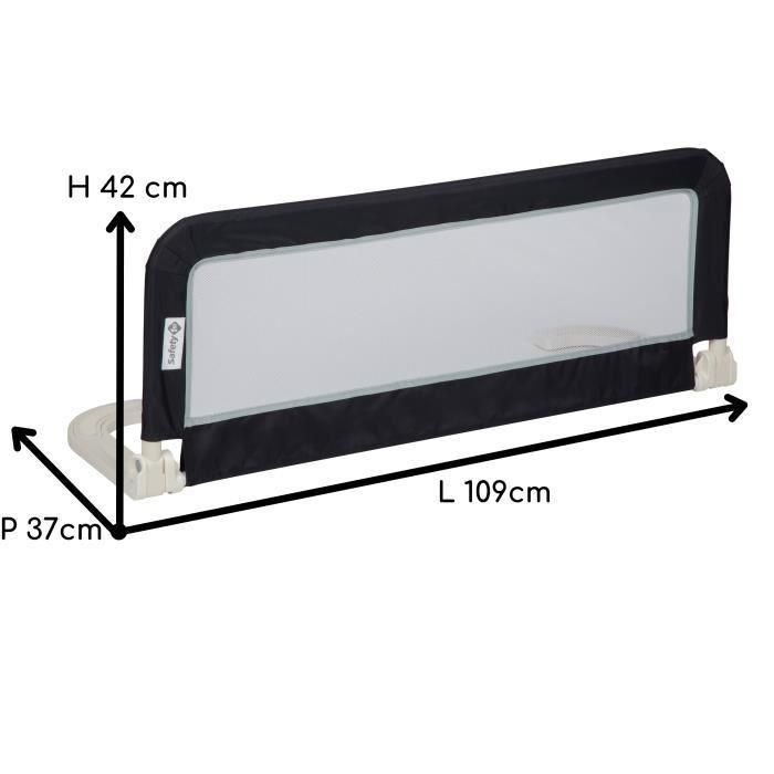 SEGURIDAD 1er Riel de cama portátil para niños - Gris 4 SEGURIDAD 1er Riel de cama portátil para niños - Gris 4