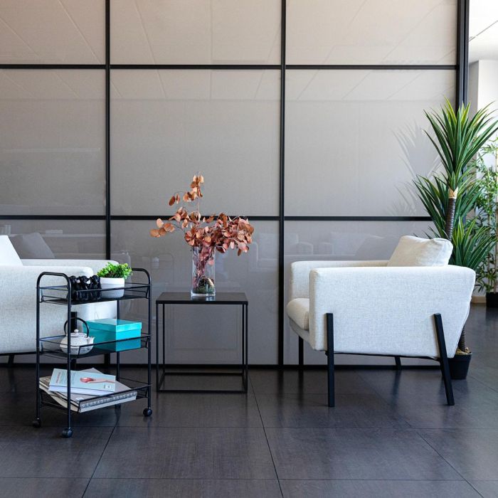 Quid Carrito Multiusos Garbo Negro 44x26x63 cm Metal 2