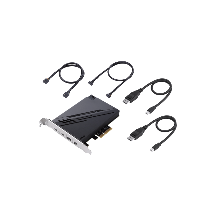 ASUS ThunderboltEX 4 tarjeta y adaptador de interfaz Interno Mini DisplayPort, PCIe, Thunderbolt, USB 2.0, USB 3.2 Gen 2 (3.1 Gen 2) 3 ASUS ThunderboltEX 4 tarjeta y adaptador de interfaz Interno Mini DisplayPort, PCIe, Thunderbolt, USB 2.0, USB 3.2 Gen 2 (3.1 Gen 2) 3