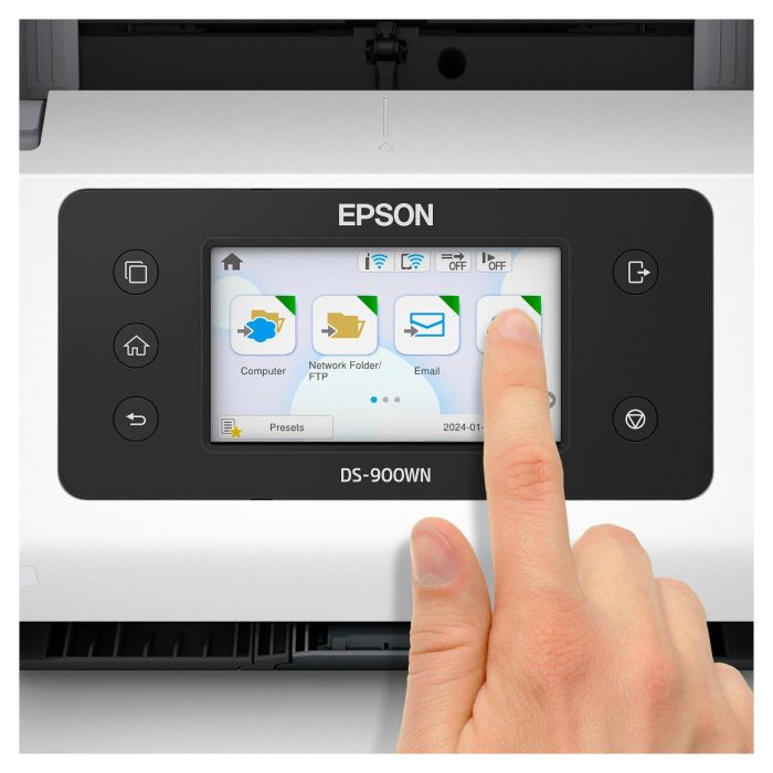 Epson WorkForce DS-900WN Scanner A4, WiFi, 70ppm/140ipm, Alimentador 100 hojas 4