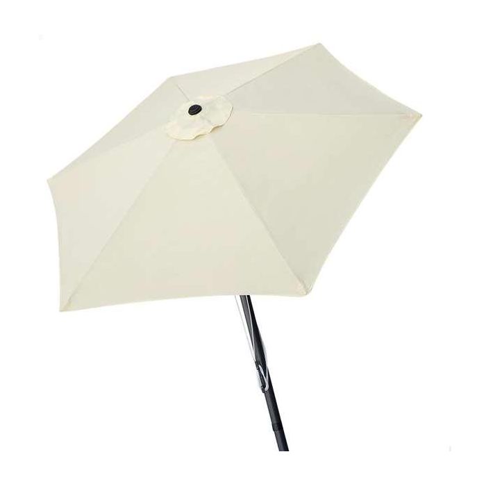 Parasol de terraza redondo 300 cm con chimenea y mástil de aluminio 4,8 cm aktive Parasol de terraza redondo 300 cm con chimenea y mástil de aluminio 4,8 cm aktive