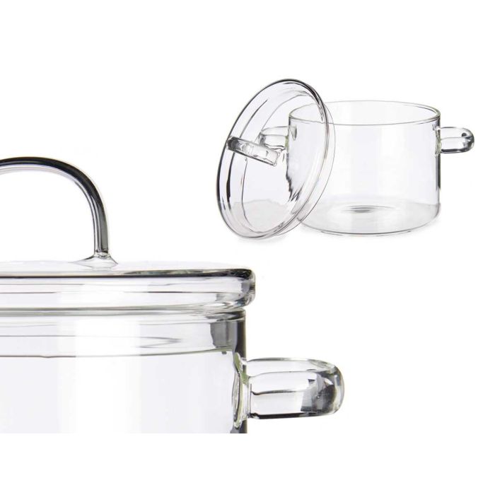 Olla De Borosilicato 1000Ml Vivalto 13CM (6 Unidades) 3 Olla De Borosilicato 1000Ml Vivalto 13CM (6 Unidades) 3