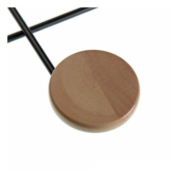 Perchero de Pared Versa con 6 Ganchos, Madera y Metal, 30x8x52 cm (2 Unidades) 1 Perchero de Pared Versa con 6 Ganchos, Madera y Metal, 30x8x52 cm (2 Unidades) 1