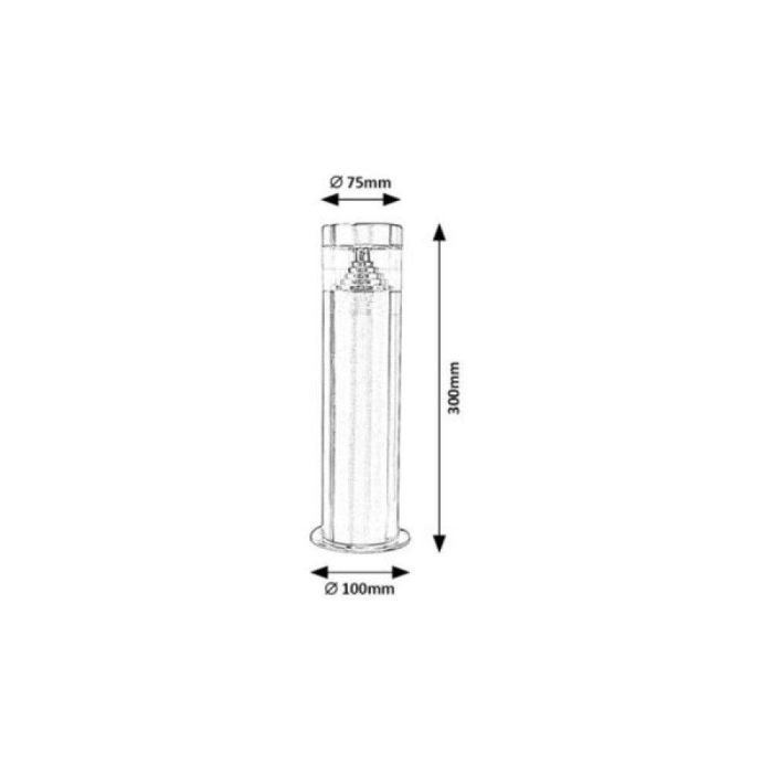 Lámpara de Suelo Exterior RABALUX "Lisbon" LED 560Lm 7W 560Lm IP54 [RAB-7828] 1
