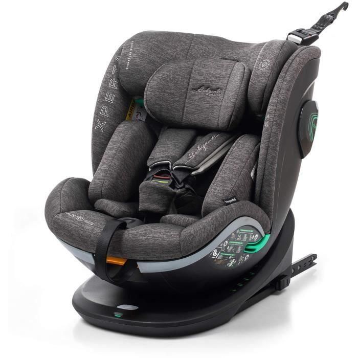 Silla de coche - BABYAUTO - XPERTA GREY DOBBY - Desde el nacimiento hasta los 12 años - 0-36 kg - I-Size - ISOFIX - Giratoria 360° - ECE R129 Silla de coche - BABYAUTO - XPERTA GREY DOBBY - Desde el nacimiento hasta los 12 años - 0-36 kg - I-Size - ISOFIX - Giratoria 360° - ECE R129