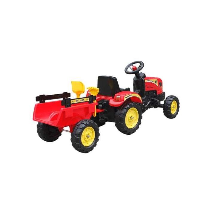 Tractor a pedales rojo. 3 Tractor a pedales rojo. 3