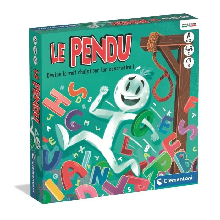 Clementoni CLE52868 El Ahorcado Juego de Mesa para Niños y Familias