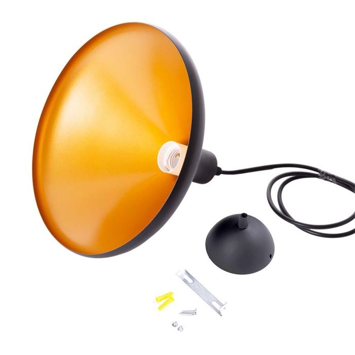 Lámpara Colgante Metal Harley SKD-P005-B. Compatible con Bombilla LED E27. Cable regulable en altura. Diseño elegante. 3 Lámpara Colgante Metal Harley SKD-P005-B. Compatible con Bombilla LED E27. Cable regulable en altura. Diseño elegante. 3