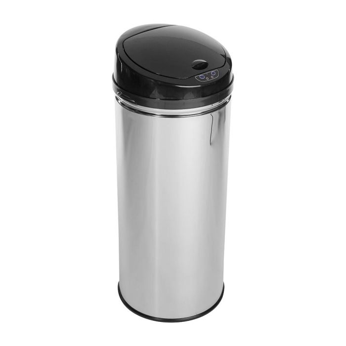 Five Simply Smart Cubo de Basura Automático con Sensor de Apertura Modelo Alpha Acero Inoxidable 42 L Plata/Negro Ø30x77cm 0 Five Simply Smart Cubo de Basura Automático con Sensor de Apertura Modelo Alpha Acero Inoxidable 42 L Plata/Negro Ø30x77cm 0