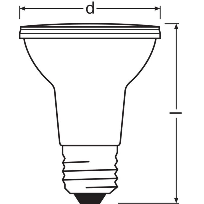 [LVE-4099854071133] Ledvance/Osram Bombilla LED Spot E27 6,4W 350Lm 2700K 36º IP20 Regulable 1
