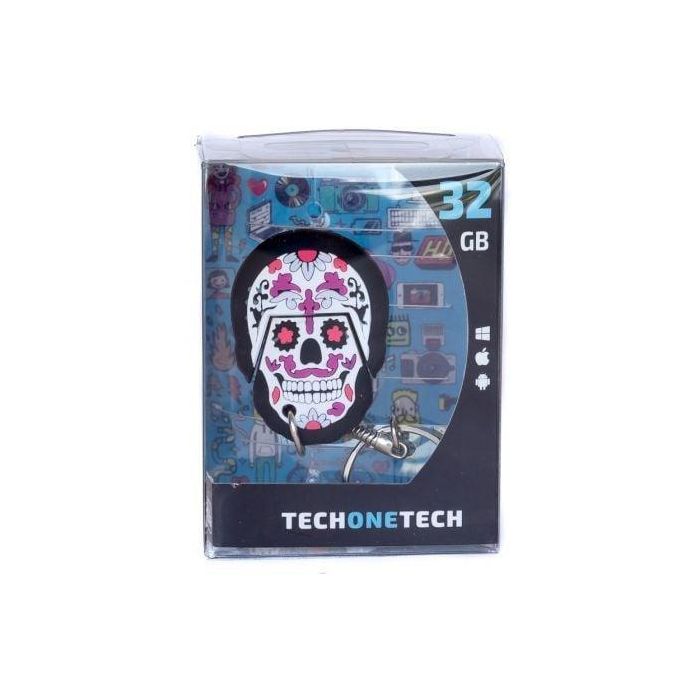 Memoria USB Tech One Tech Calavera 32 GB 3 Memoria USB Tech One Tech Calavera 32 GB 3