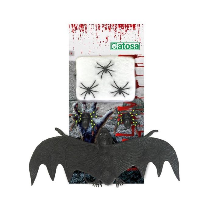Pack Decoración Halloween Telaraña Murciélago para crear ambiente fantasmagórico 0 Pack Decoración Halloween Telaraña Murciélago para crear ambiente fantasmagórico 0