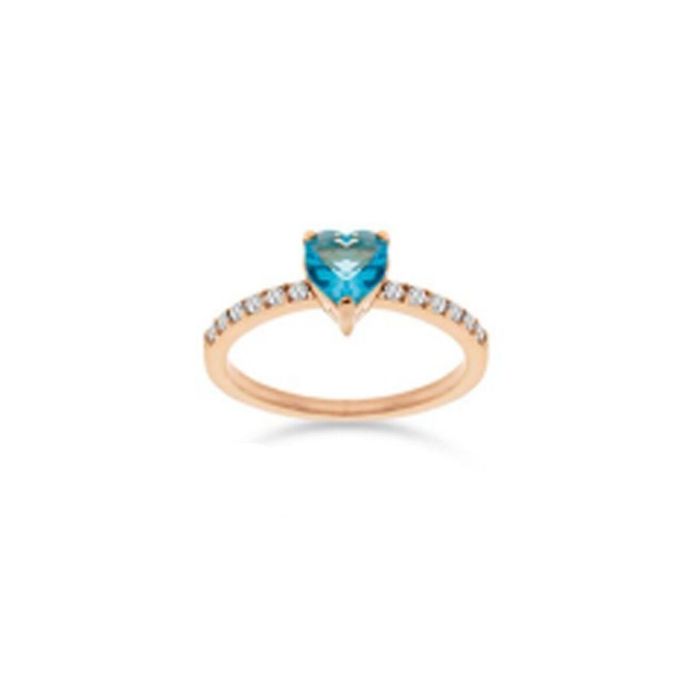 Anillo Mujer LIU JO LJ2440M12 12 Oro Rosa Azul Anillo Mujer LIU JO LJ2440M12 12 Oro Rosa Azul