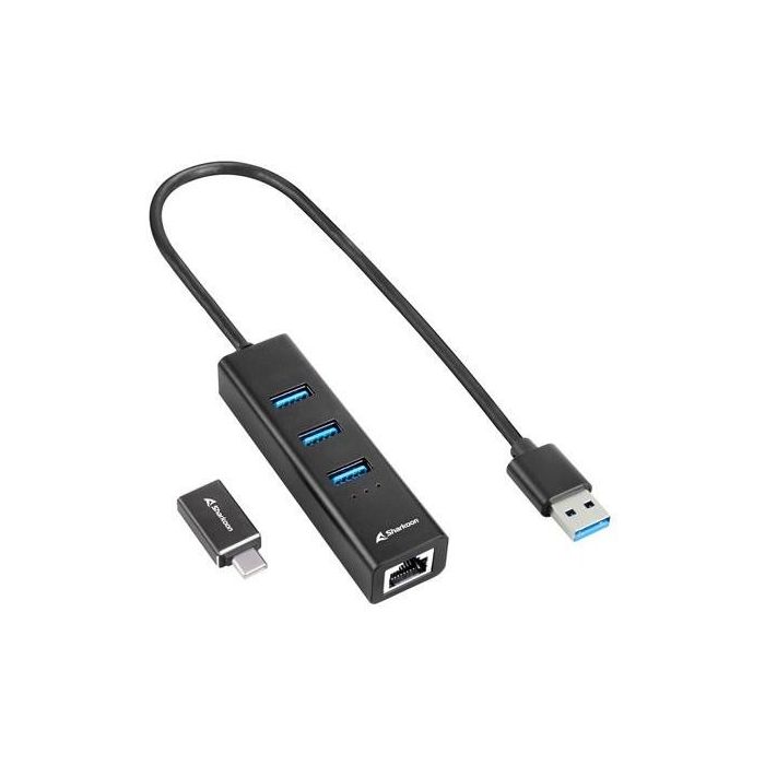 Sharkoon 4044951037575 Base para Portátil y Replicador de Puertos Inalámbrico, Conexión Host USB 3.2 Gen 1 Tipo C, Puertos USB 3.2 Gen 1 Tipo A, Color Negro, Material Aluminio 0 Sharkoon 4044951037575 Base para Portátil y Replicador de Puertos Inalámbrico, Conexión Host USB 3.2 Gen 1 Tipo C, Puertos USB 3.2 Gen 1 Tipo A, Color Negro, Material Aluminio 0