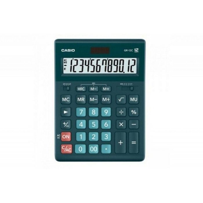 Calculadora Casio GR-12C-DG Negro Verde Plástico 1
