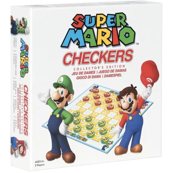 Goliath Super Mario Checkers Juego de Mesa 8720077329768 A partir de 6 años 3