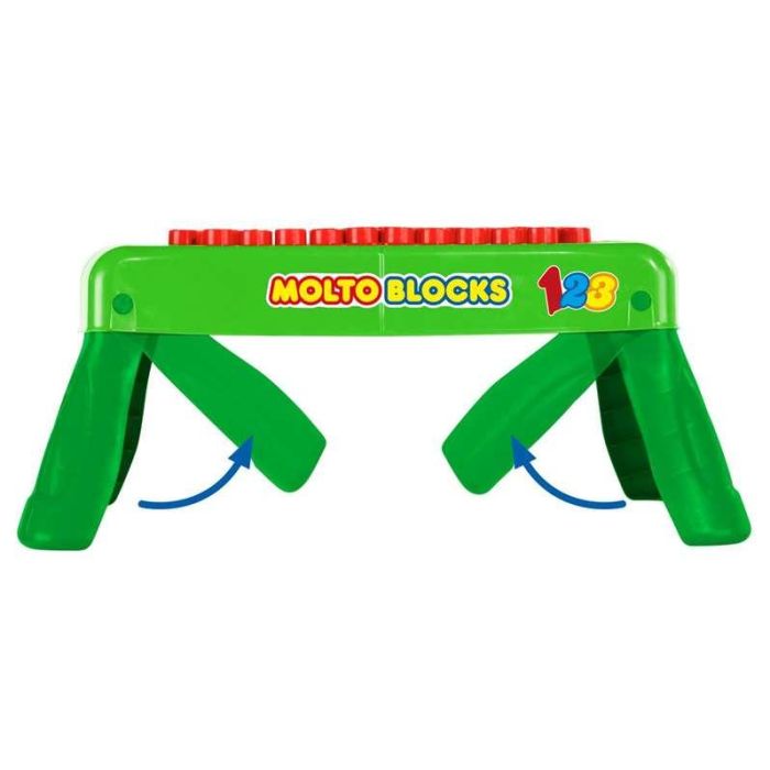 Molto Mesa Construccion Plegable con 20 Bloques 8