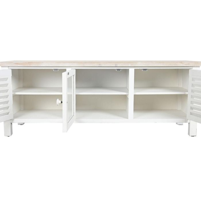 Mueble de TV DKD Home Decor Abeto Blanco Madera MDF 120 x 40 x 45 cm 2 Mueble de TV DKD Home Decor Abeto Blanco Madera MDF 120 x 40 x 45 cm 2