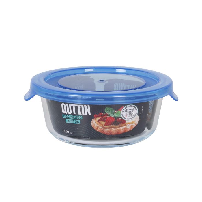 Quttin Prb Fiambrera Redonda con Tapa Azul 13.5 cm 6
