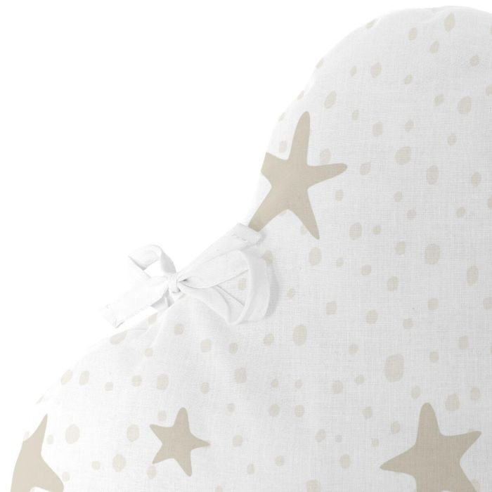 Protector de Cuna HappyFriday Basic Kids Little star Beige 60 x 40 cm 3