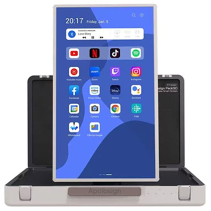 ALLNET ROCKET 240 SUITCASE - Pantalla IPS LCD 27" Android 13 RK3588 con HDMI In para Presentaciones de Alto Rendimiento