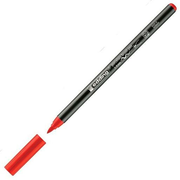 Rotuladores Edding 4200 Pincel Rojo (10 Unidades) 1 Rotuladores Edding 4200 Pincel Rojo (10 Unidades) 1