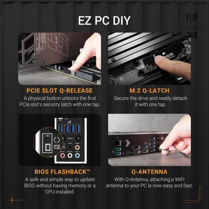 ASUS Placa Base AM5 TUF GAMING X870-PLUS WiFi 3 ASUS Placa Base AM5 TUF GAMING X870-PLUS WiFi 3