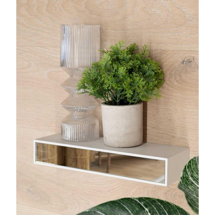 Tres Estantes Espejo 15 30 45 Cm Blanco Giftdecor (4 Unidades) 4 Tres Estantes Espejo 15 30 45 Cm Blanco Giftdecor (4 Unidades) 4