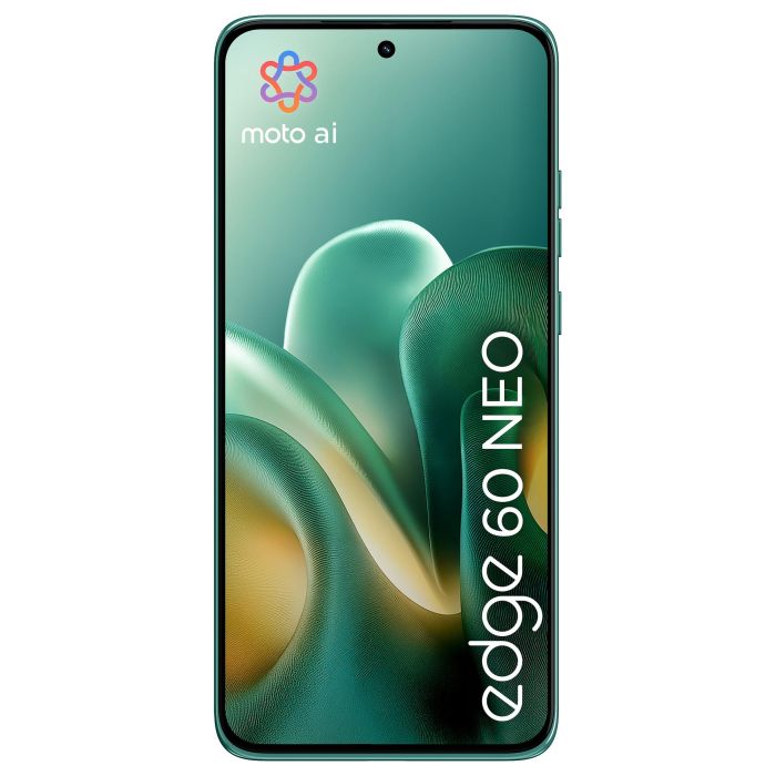 Motorola Edge 60 Neo - Smartphone 5G 256GB/12GB RAM, Pantalla P-OLED 6.36" 120Hz, Cámara Triple 50MP Sony LYTIA, Batería 5000 mAh, Android 15, Color Turquesa PANTONE Frostbite 10 Motorola Edge 60 Neo - Smartphone 5G 256GB/12GB RAM, Pantalla P-OLED 6.36" 120Hz, Cámara Triple 50MP Sony LYTIA, Batería 5000 mAh, Android 15, Color Turquesa PANTONE Frostbite 10