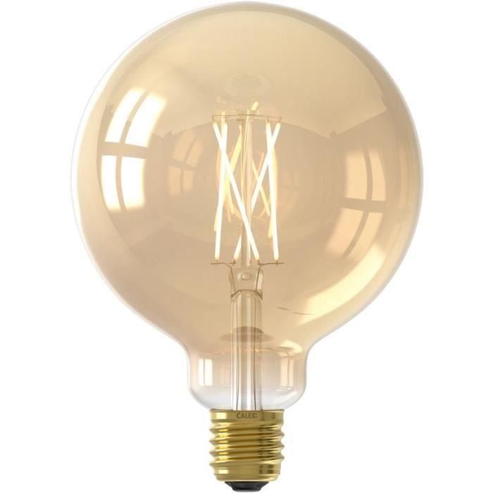 Bombillas conectadas Calex LED Filamento conectado Globo ámbar G125 E27 Bombillas conectadas Calex LED Filamento conectado Globo ámbar G125 E27