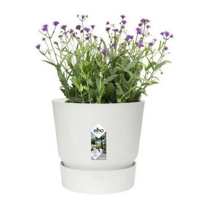 Maceta redonda ELHO Greenville 40 - Exterior - Ø 39 x H 36.8 cm - Blanco 3 Maceta redonda ELHO Greenville 40 - Exterior - Ø 39 x H 36.8 cm - Blanco 3