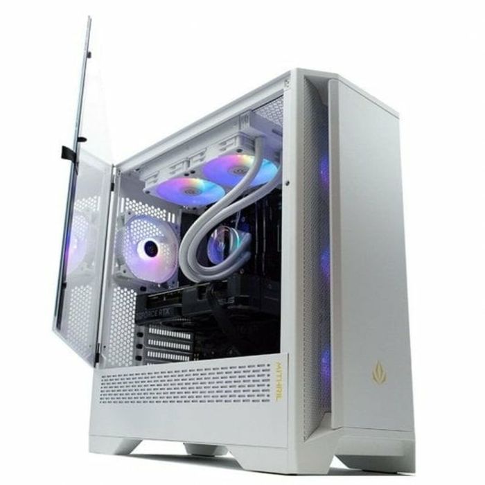 Caja Semitorre ATX Forgeon Mithril Blanco