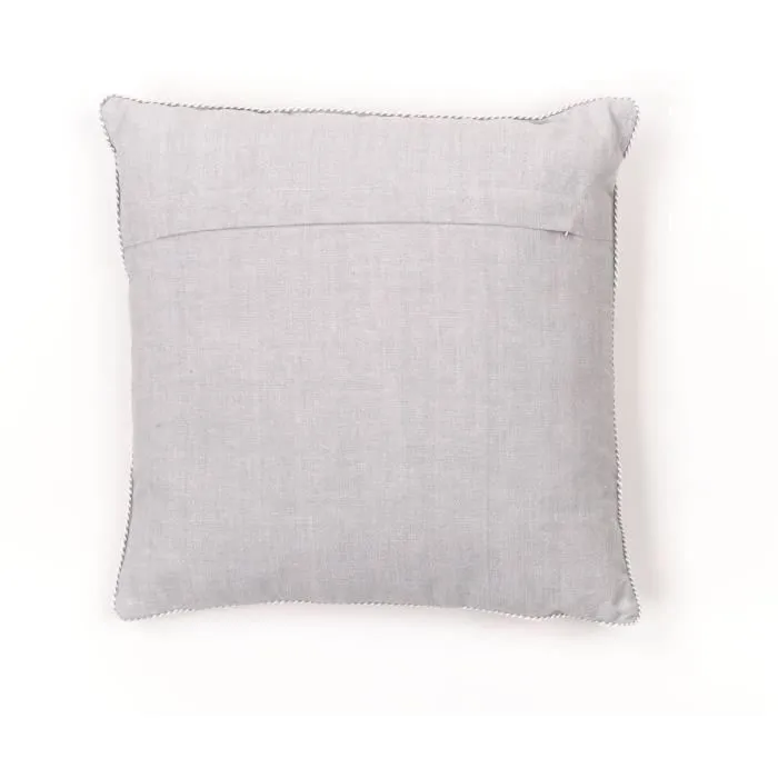 Today TOD1700240673742 Cojín - HOY - CHARME - Chambray x Petite broderie Constance - 40 x 40 cm 4