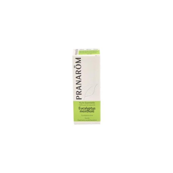 PRANAROM Aceite Esencial Eucalipto Mentolado 10ml, Descongestión Vías Respiratorias y ORL, Uso Cutáneo y Difusión