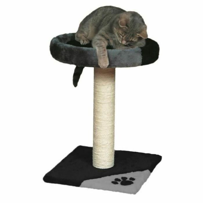 Trixie Tarifa Árbol de Gato 52 cm Gris Negro con Sisal Natural y Felpa Acolchada