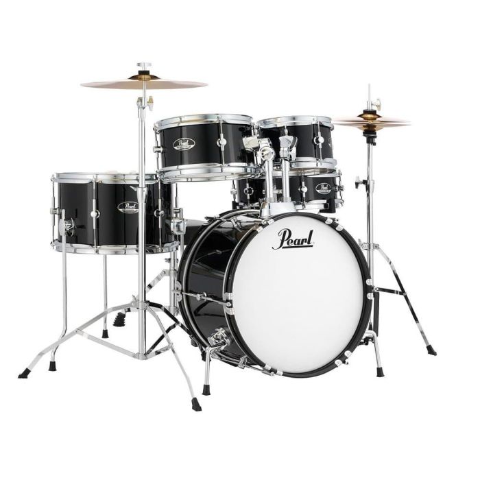 Pearl Roadshow Rsj 1610Bx/0805/10550/1308+1204 & Hw - Batería Acústica Completa Jet Black Pearl con Platos Sabian Solar 0 Pearl Roadshow Rsj 1610Bx/0805/10550/1308+1204 & Hw - Batería Acústica Completa Jet Black Pearl con Platos Sabian Solar 0