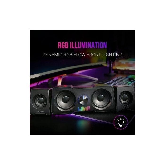 Altavoces Mars Gaming MS22/ 35W/ 2.2/ Negros 2 Altavoces Mars Gaming MS22/ 35W/ 2.2/ Negros 2