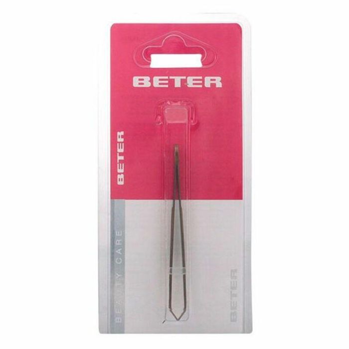 Beter Pinzas de Depilar Punta de Cangrejo Cobreada 8,3 cm para Mujer, Agarre Excepcional de Vello Corto y Rebelde 1 unidad