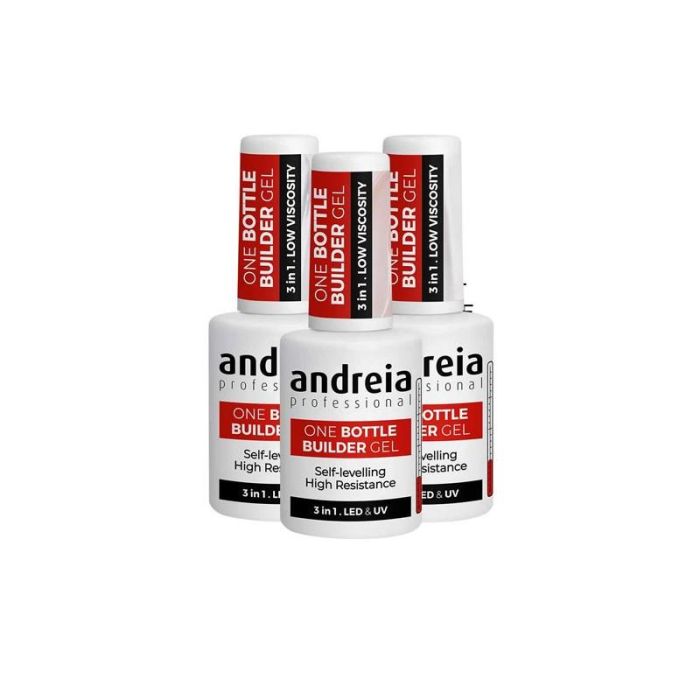 Andreia ONE BOTTLE BUILDER GEL GLITTER PINK - Gel para uñas con brillo Andreia ONE BOTTLE BUILDER GEL GLITTER PINK - Gel para uñas con brillo