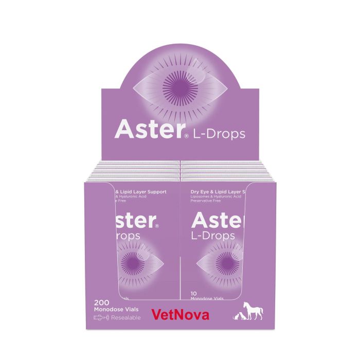 Aster L-Drops Solución Oftálmica 200 Monodosis con Liposomas y Ácido Hialurónico para Ojo Seco Sin Conservantes
