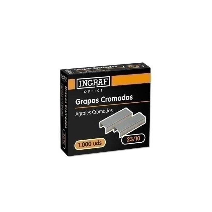 Grapas Office Gruesos 23/10 Galvanizadas Caja De 1000