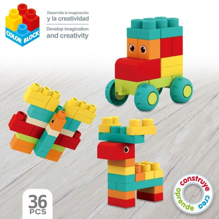 Juego de Construcción Color Block Bolsa 36 Piezas (6 Unidades) 5 Juego de Construcción Color Block Bolsa 36 Piezas (6 Unidades) 5