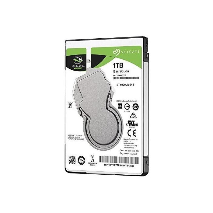 Seagate ST1000LM048 Disco Duro Interno HDD Barracuda 1 TB 2.5" 7mm SATA 6 Gb/s 128MB 5400 rpm