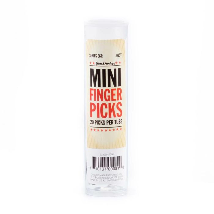 Dunlop Púas Dedo Nickel Silver Mini .015" (0.38 Mm) Pack 20 2