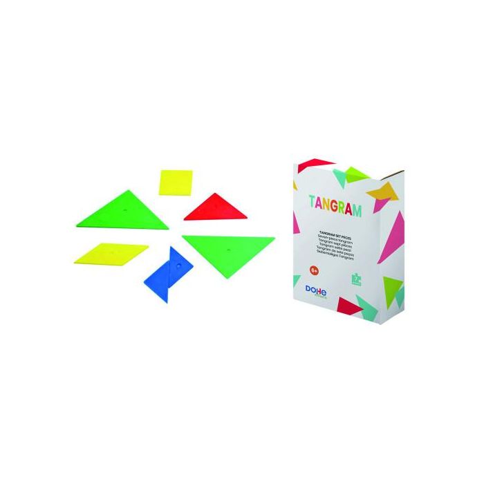 Dohe Tangram 1024 - Juego Educativo de 7 Piezas para Desarrollo Espacial y Creatividad, a Partir de 6 Años
