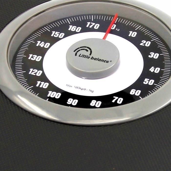 Little mecánico Pester-Person Balance 8400 Comfort 180, 180 kg / 1 kg, pantalla grande, compacta, negra y cromada 5 Little mecánico Pester-Person Balance 8400 Comfort 180, 180 kg / 1 kg, pantalla grande, compacta, negra y cromada 5