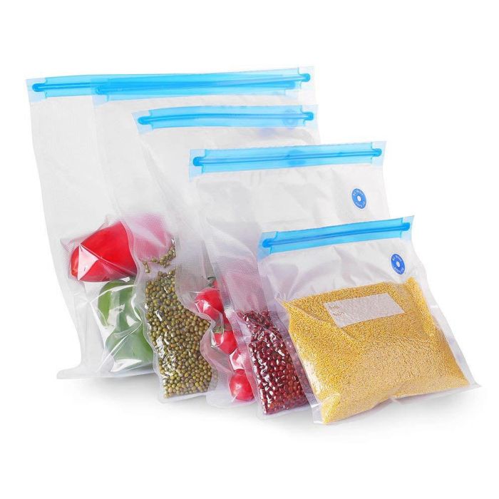 Set de 5 bolsas para comida al vacío 26x28 cm Quttin (24 Cajas) 12 Set de 5 bolsas para comida al vacío 26x28 cm Quttin (24 Cajas) 12