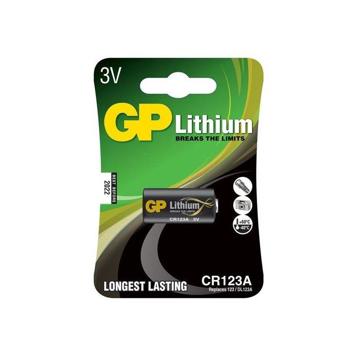 Pilas Litio Gp Foto 123A 3 Voltios B/1 (G077)